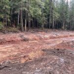 24.11.2021. Zagnańsk. Budowa ścieżki rowerowej / Wiktor Taszłow / Radio Kielce