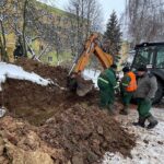 24.12.2021. Kielce. Awaria wodociągu na osiedlu Na Stoku / Wiktor Taszłow / Radio Kielce