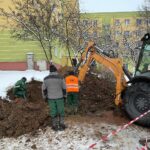 24.12.2021. Kielce. Awaria wodociągu na osiedlu Na Stoku / Wiktor Taszłow / Radio Kielce