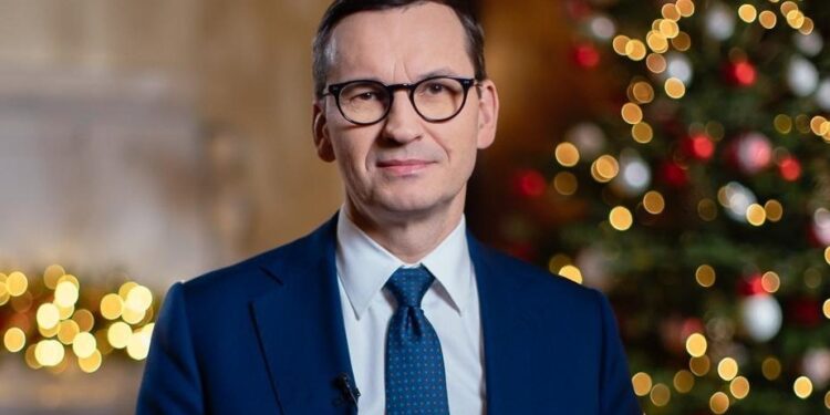 24.12.2021. Warszawa. Na zdjęciu: premier Mateusz Morawiecki / KPRM