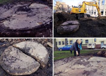 Kamienne koło odkryte przez archeologów z Muzeum Jana Kasprowicza w Inowrocławiu / Nadesłane