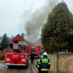 31.12.2021. Świrna. Pożar domu jednorodzinnego / archiwum