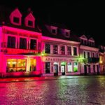 31.12.2021. Sandomierz. Rynek. Iluminacje świetlne / Sandomierz - Królewskie Miasto