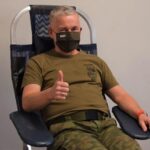 09.12.2021. Świętokrzyskie. Akcja honorowego krwiodawstwa / ppor. Daniel Woś / ŚBOT