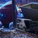 20.12.2021. Rzepin gmina Pawłów. Wypadek / KP PSP Starachowice