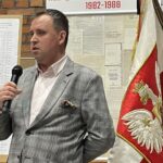 10.12.2021. Ostrowiec Świętokrzyski. Wystawa dotycząca stanu wojennego. Na zdjęciu: dr Paweł Gotowiecki - rektor WSBiP / Emilia Sitarska / Radio Kielce