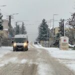 24.12.2021. Kielce. Zaśnieżone drogi i chodniki / Wiktor Taszłow / Radio Kielce