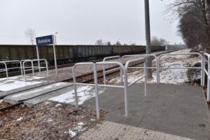05.12.2021. Końskie. Stacja kolejowa / Magdalena Galas-Klusek / Radio Kielce