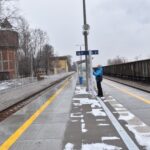 05.12.2021. Końskie. Stacja kolejowa / Magdalena Galas-Klusek / Radio Kielce