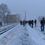 12.12.2021. Końskie. Wycieczka pociągiem do Tomaszowa Mazowieckiego organizowana przez konecki oddział PTTK / Magdalena Galas-Klusek / Radio Kielce