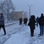 12.12.2021. Końskie. Wycieczka pociągiem do Tomaszowa Mazowieckiego organizowana przez konecki oddział PTTK / Magdalena Galas-Klusek / Radio Kielce