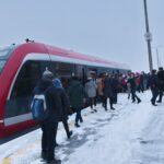 12.12.2021. Końskie. Wycieczka pociągiem do Tomaszowa Mazowieckiego organizowana przez konecki oddział PTTK / Magdalena Galas-Klusek / Radio Kielce