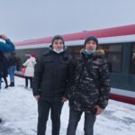 12.12.2021. Końskie. Wycieczka pociągiem do Tomaszowa Mazowieckiego organizowana przez konecki oddział PTTK / Magdalena Galas-Klusek / Radio Kielce