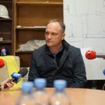 02.12.2021. Kielce. Konferencja prasowa dyrekcji Teatru im. Stefana Żeromskiego w Kielcach. Na zdjęciu: Jarosław Milewicz - zastępca dyrektora ds. inwestycji Teatru im. Stefana Żeromskiego w Kielcach / Piotr Kwaśniewski / Radio Kielce