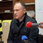 02.12.2021. Kielce. Konferencja prasowa dyrekcji Teatru im. Stefana Żeromskiego w Kielcach. Na zdjęciu: Jarosław Milewicz - zastępca dyrektora ds. inwestycji Teatru im. Stefana Żeromskiego w Kielcach / Piotr Kwaśniewski / Radio Kielce