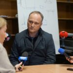 02.12.2021. Kielce. Konferencja prasowa dyrekcji Teatru im. Stefana Żeromskiego w Kielcach. Na zdjęciu: Jarosław Milewicz - zastępca dyrektora ds. inwestycji Teatru im. Stefana Żeromskiego w Kielcach / Piotr Kwaśniewski / Radio Kielce