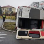 06.12.2021. Bugaj. Kolizja / Sebastian Kalwat / Radio Kielce