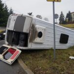 06.12.2021. Bugaj. Kolizja / Sebastian Kalwat / Radio Kielce