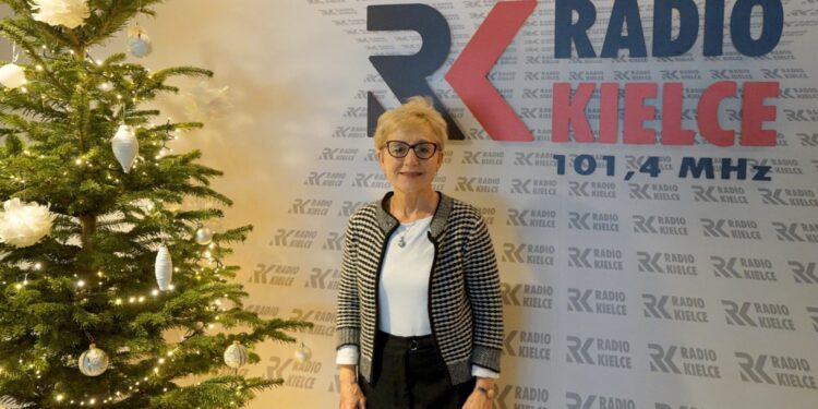 12.12.2021. Radio Kielce. Spodziewany Gość. Na zdjęciu: Jolanta Tąporowska / Piotr Kwaśniewski / Radio Kielce