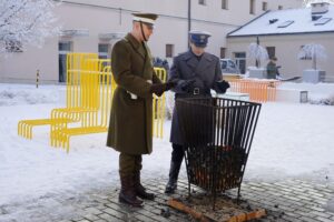 13.12.2021. Kielce. Inscenizacja stanu wojennego w Ośrodku Myśli Patriotycznej i Obywatelskiej / Piotr Kwaśniewski / Radio Kielce