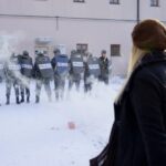 13.12.2021. Kielce. Inscenizacja stanu wojennego w Ośrodku Myśli Patriotycznej i Obywatelskiej / Piotr Kwaśniewski / Radio Kielce