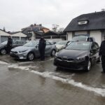 30.12.2021. Sandomierz. Przekazanie nowych radiowozów / KPP w Sandomierzu