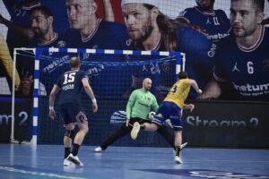 02.12.2021 Paryż. Mecz Ligi Mistrzów: Paris Saint-Germain - Łomża Vive Kielce / PSG Handball/Twitter