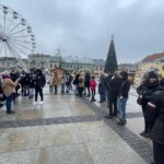 16.12.2021. Kielce. Gra miejska na temat stanu wojennego „Spacerniak 1981-1983” / Paulina Michta / Radio Kielce