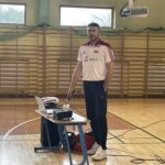 03.12.2021. Kielce. Spotkanie z Marcinem Prusem - byłym siatkarzem reprezentacji Polski. Na zdjęciu Marcin Prus / Jakub Rożek / Radio Kielce