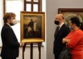 29.12.2021. Sandomierz. Wiceminister Wawrzyk w Muzeum Okręgowym. Na zdjęciu (od lewej): Mikołaj Getka-Kenig - dyrektor Muzeum Okręgowego w Sandomierzu, Piotr Wawrzyk - wiceminister spraw zagranicznych, Magdalena Kusztal - dyrektor departamentu kultury i promocji w  urzędzie marszałkowskim / Muzeum Okręgowe w Sandomierzu