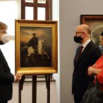 29.12.2021. Sandomierz. Wiceminister Wawrzyk w Muzeum Okręgowym. Na zdjęciu (od lewej): Mikołaj Getka-Kenig - dyrektor Muzeum Okręgowego w Sandomierzu, Piotr Wawrzyk - wiceminister spraw zagranicznych, Magdalena Kusztal - dyrektor departamentu kultury i promocji w  urzędzie marszałkowskim / Muzeum Okręgowe w Sandomierzu