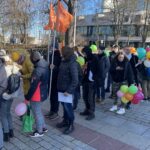 03.12.2021. Kielce. Korowód wolontariuszy / Iwona Murawska / Radio Kielce