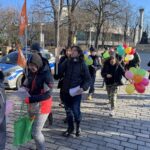 03.12.2021. Kielce. Korowód wolontariuszy / Iwona Murawska / Radio Kielce