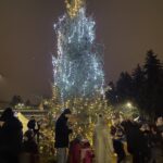 12.12.2021. Sandomierz. Wspólne ubieranie choinki przez mieszkańców miasta / Grażyna Szlęzak-Wójcik / Radio Kielce