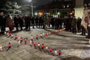 13.12.2021. Sandomierz. Obchody 40. rocznicy wprowadzenia stanu wojennego / Grażyna Szlęzak-Wójcik / Radio Kielce