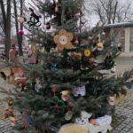 08.12.2021. Nowy Korczyn. Choinki na Rynku / Marta Gajda-Kruk / Radio Kielce