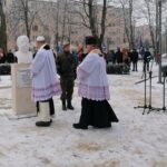 27.12.2021. Jędrzejów. Odsłonięcie popiersia ppłk Kazimierza Zenktelera / Marta Gajda-Kruk / Radio Kielce