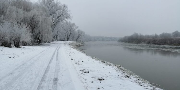 27.12.2021. Opatowiec. Ścieżka rekreacyjna nad Wisłą / Sławomir Kowalczyk