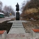 31.12.2021. Opatowiec. Odnowiony pomnik Marszałka Józefa Piłsudskiego / Marta Gajda-Kruk / Radio Kielce