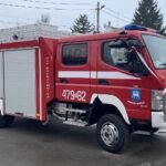 18.12.2021. Koprzywnica. Przekazanie nowego wozu strażackiego / Grażyna Szlęzak-Wójcik / Radio Kielce