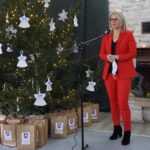 29.12.2021. Gnieszowice. Otwarcie świetlicy środowiskowej. Na zdjęciu: Katarzyna Kubicka - dyrektor departamentu ds. wdrażania Europejskiego Funduszu Społecznego w urzędzie marszałkowskim / Krzysztof Pitra