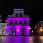 31.12.2021. Sandomierz. Rynek. Iluminacje świetlne / Grażyna Szlęzak-Wójcik / Radio Kielce