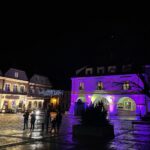 31.12.2021. Sandomierz. Rynek. Iluminacje świetlne / Grażyna Szlęzak-Wójcik / Radio Kielce