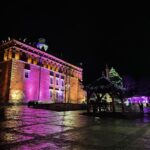 31.12.2021. Sandomierz. Rynek. Iluminacje świetlne / Grażyna Szlęzak-Wójcik / Radio Kielce