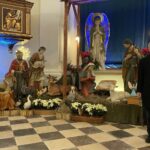 24.12.2021. Święty Krzyż. Bożonarodzeniowa szopka. Na zdjęciu: ojciec Marian Puchała - superior świętokrzyskiego klasztoru / Dorota Klusek / Radio Kielce