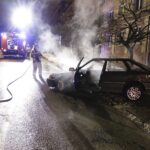 27.12.2021. Kielce ul. Żeromskiego. Pożar samochodu / Jarosław Kubalski / Radio Kielce