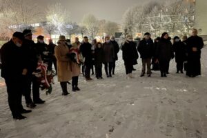 13.12.2021. Starachowice. Obchody 40. rocznicy wprowadzenia stanu wojennego / Anna Głąb / Radio Kielce