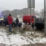 10.12.2021. Kielce. Kolizja na ulicy Świętokrzyskiej / Monika Miller / Radio Kielce