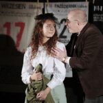 15.12.2021. Radio Kielce. Spektakl „A ponad ziemią z kulami latały brylanty. Rzecz o Krzysztofie Kamilu Baczyńskim” / Wiktor Taszłow / Radio Kielce