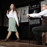 15.12.2021. Radio Kielce. Spektakl „A ponad ziemią z kulami latały brylanty. Rzecz o Krzysztofie Kamilu Baczyńskim” / Wiktor Taszłow / Radio Kielce